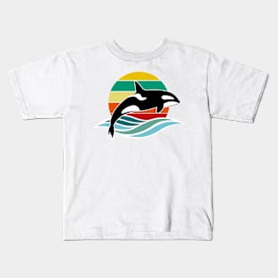 Orca Whales Lovers Kids T-Shirt